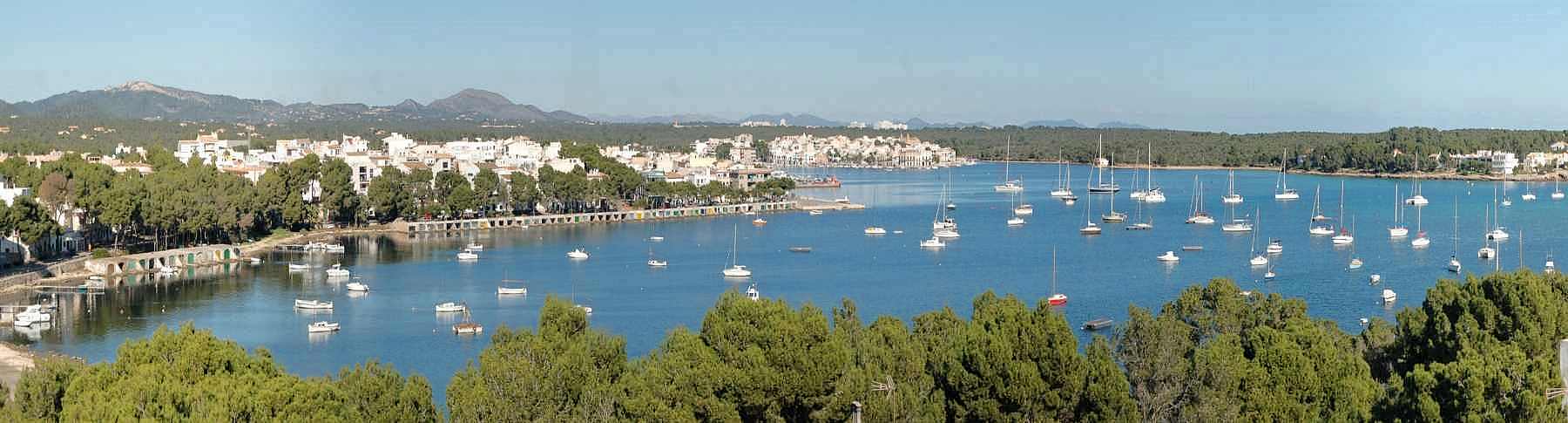 Portocolom with harbor and successful holidays